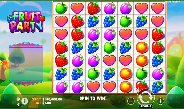Fruit Part Slot Main Gameplay Screen