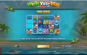 Hotel Yeti-Way Slot Intro Screen